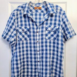Stapleford Blue White Gingham Short Sleeve Shirt